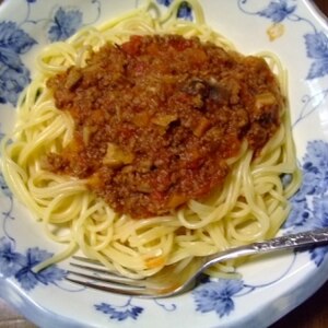 お野菜たっぷりミートソースパスタ